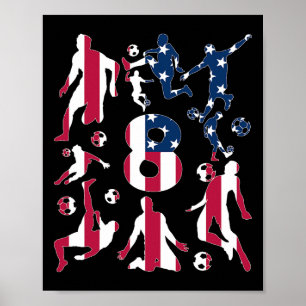 Poster Número 8 Anos Futebol 8º Aniversário
