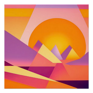 PÔSTER NÚMERO DE LANDSCAPE NEO GEO