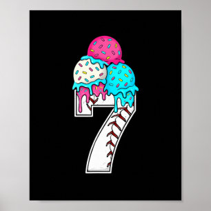 Poster Número Divertido 7 Venda Gotejamento 67 Roupa de M