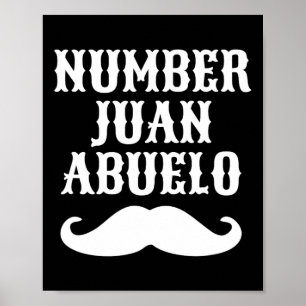 Poster Número Juan Abuelo Espanhol Mexicano Melhores Pres