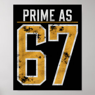 Poster Número Primo Como 67 