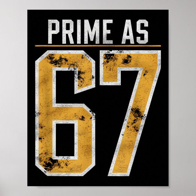 Poster Número Primo Como 67  (Frente)