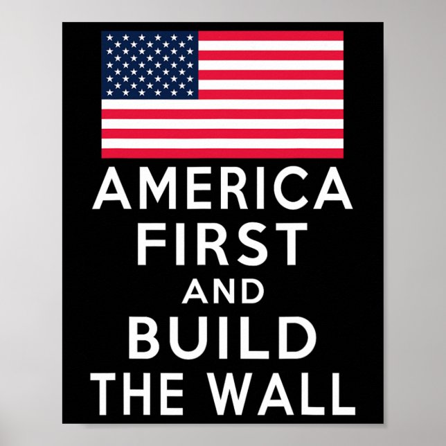 Poster Número Um Novamente E Construa Uma Parede (Frente)
