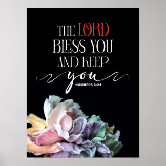 Poster Números 6:24 Senhor te abençoe