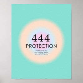 Poster Números de anjo Numerologia 444 Proteção