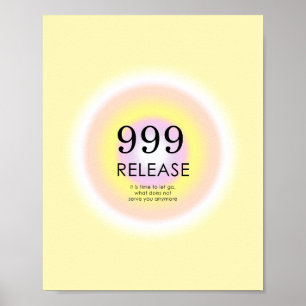 Poster Números De Anjo Numerologia Significa 999 Deixar 