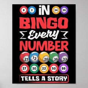 Poster Números de bingo contam história - Gambl da Loteri