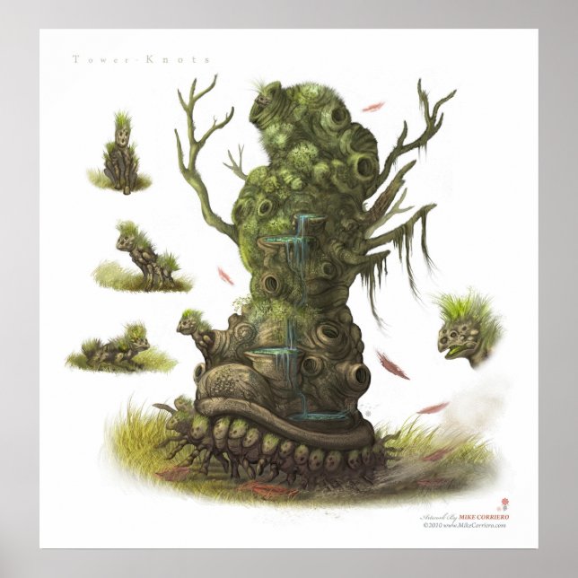 Pôster Números de torre (Frente)