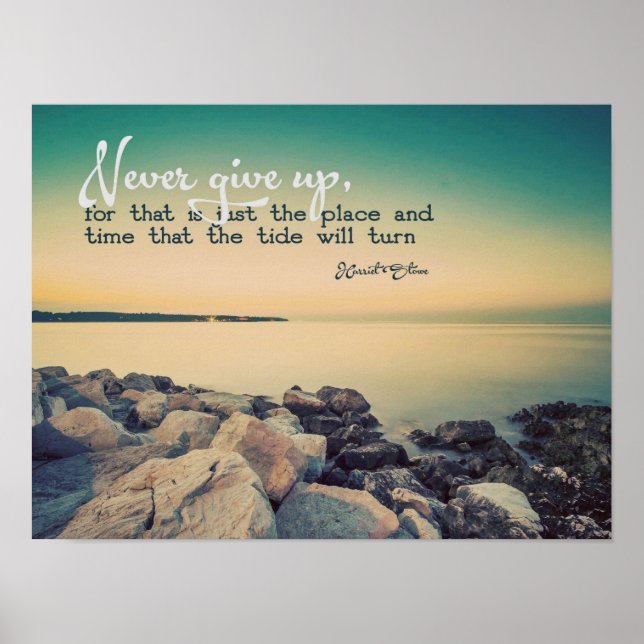 Poster Nunca Desistir (Frente)