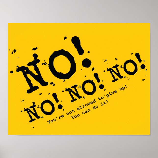 Pôster Nunca Desistir (Frente)