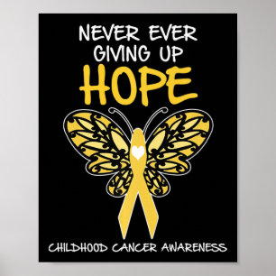 Poster Nunca Desistir Do Cancer De Infância Esperança Awa