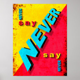 Poster Nunca Diga Nunca