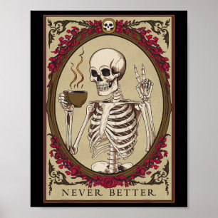 Poster Nunca É Melhor Engraçado O Halloween Para Homens