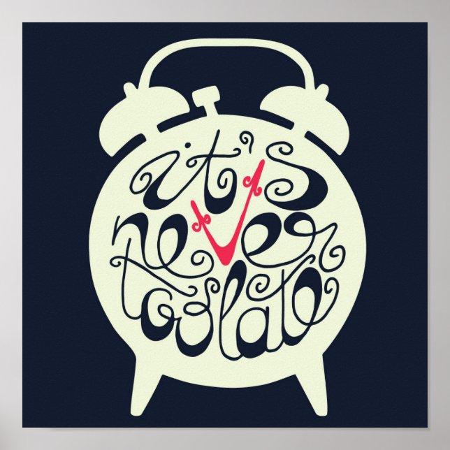 Pôster Nunca é tarde demais (Frente)