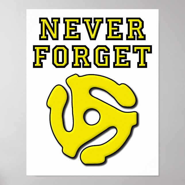 Pôster Nunca Esqueça 45 Cartaz Divertido (Frente)