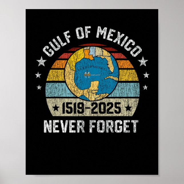 Poster Nunca Esqueça O Golfo Do México 1519 2025 (Frente)