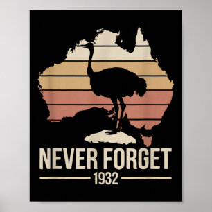 Poster Nunca Esqueça O Tributo De História Da Austrália N