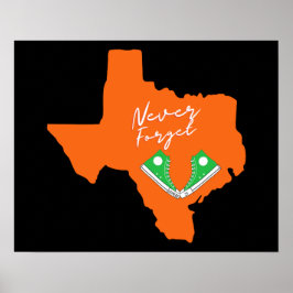 Poster Nunca Esqueça o tributo Uvalde