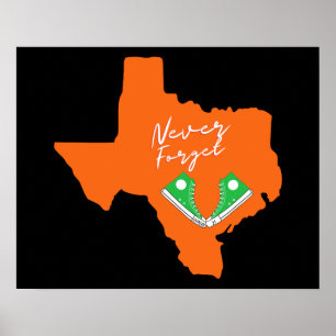 Poster Nunca Esqueça o tributo Uvalde