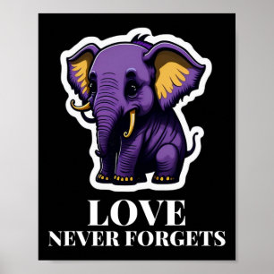 Poster Nunca Esquece Elefante Para Meninas Alzheimerheime