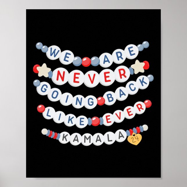 Poster Nunca Mais Voltarão Como Ever Kamala Harris (Frente)