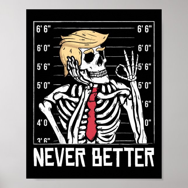 Poster Nunca Melhor Esqueleto Engraçado Que Matou A Améri (Frente)