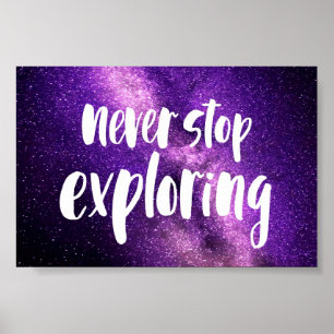 Poster Nunca Parar de Explorar