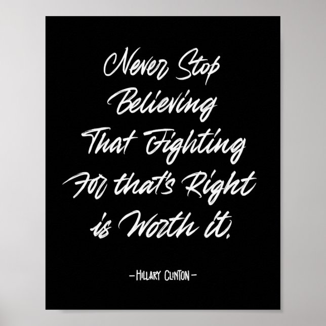 Poster Nunca Pare De Acreditar (Frente)