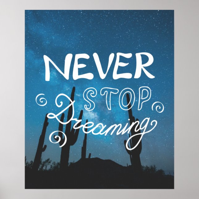 Poster NUNCA PARE DE DREAMING Night Sky Cote (Frente)