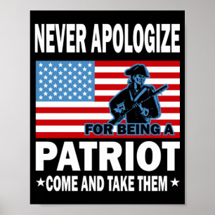 Poster Nunca Se Desculpe Por Ser Patriota