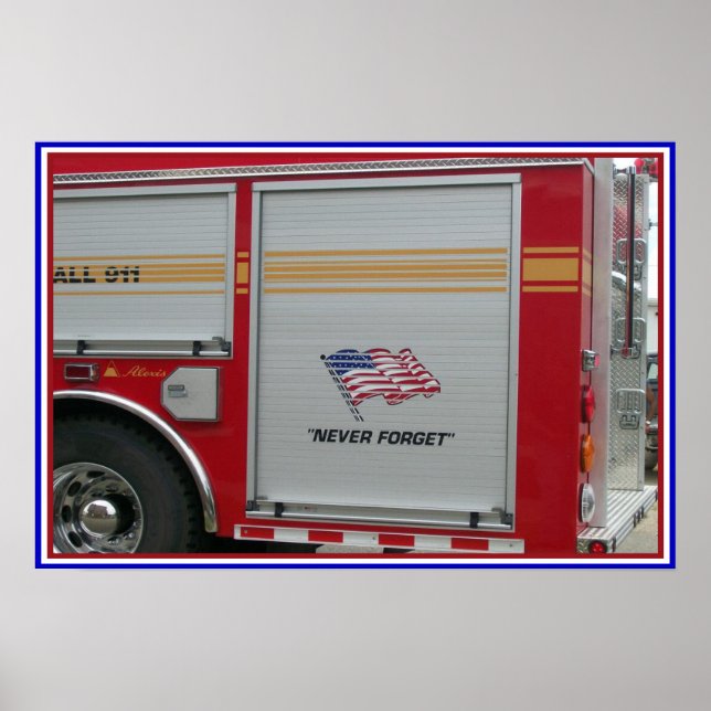 Poster nunca se esqueça do 9-11 (Frente)