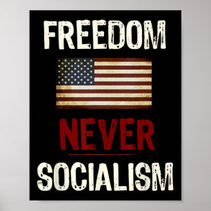 Poster Nunca Socialismo Republicano Antisocialista 