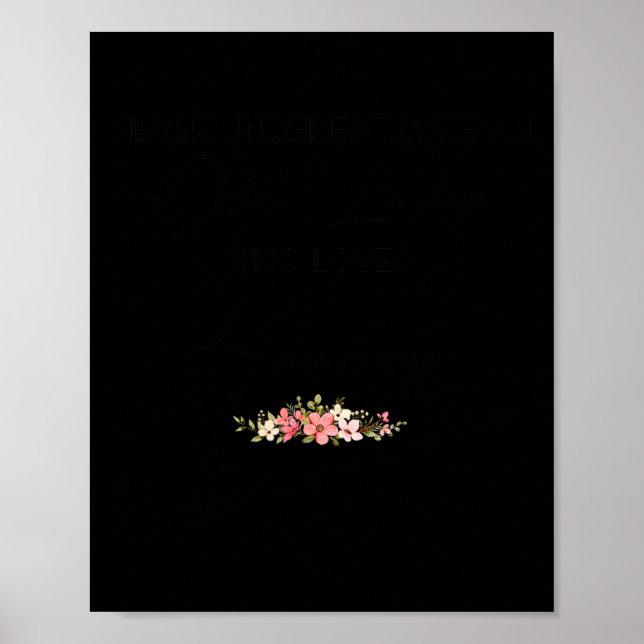 Poster Nunca Subestime A Velha Que Ama Hóquei - Hoc (Frente)