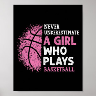 Poster Nunca Subestime Uma Garota Que Joga Bysketbyll Gi