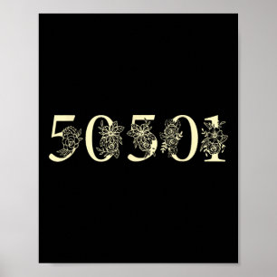 Poster Nunca Trump Anti Trump 50501 Pro-Democracia Resist