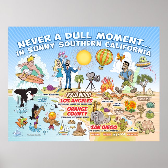 Poster Nunca um momento de cavidade no SoCal (Frente)