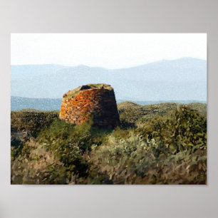 Pôster Nuraghe, Sardenha