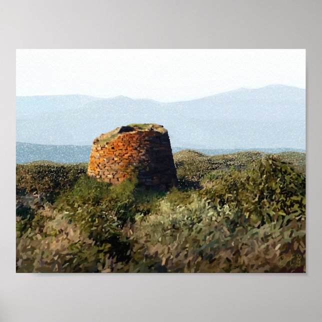Pôster Nuraghe, Sardenha (Frente)