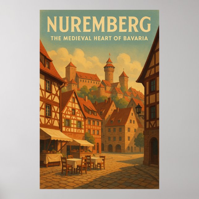 Poster Nuremberg — O Coração Medieval da Baviera (Frente)