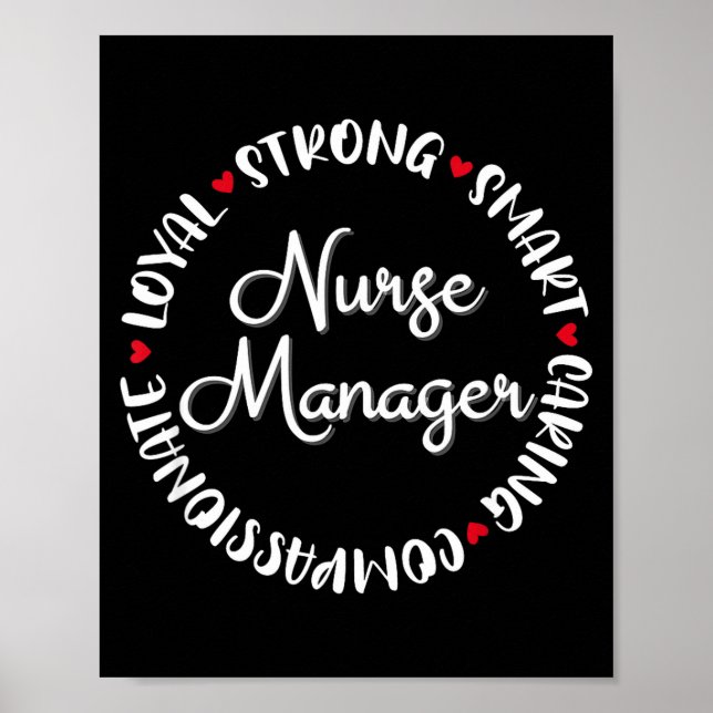Poster Nurse Manager Nurses Nursing Graduation Medical Lo (Frente)