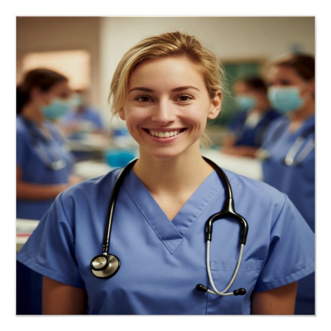 Pôster Nurse Photo Customize Personalize (Frente)