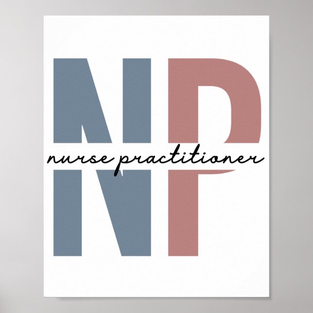 Poster Nurse Practitioner NP nurse appreciation gifts (Frente)