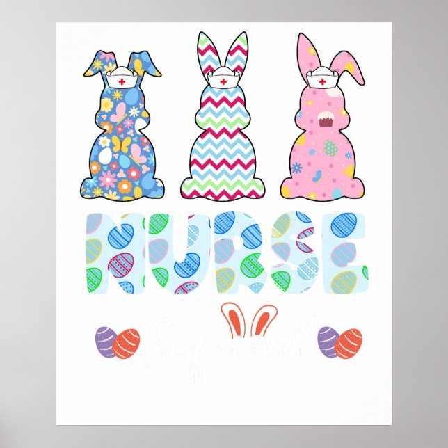 Poster nurse squad, retro, vintage (Frente)