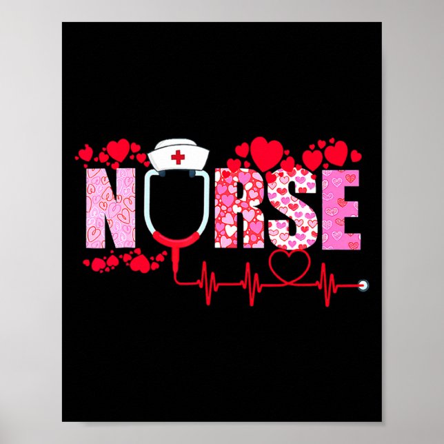 Poster Nurse Valentines Day Valentine Er Icu Nicu Rn Nurs (Frente)