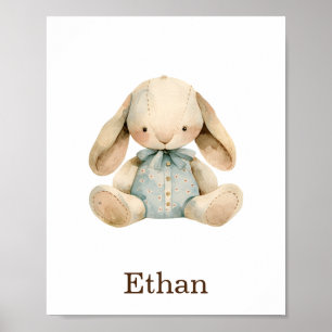 Poster Nursery Decor Toy Animal Baby Boy Coelho