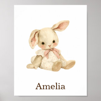 Poster Nursery Decor Toy Animal Bebê Coelho Coelho