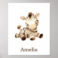 Nursery Decor Toy Animal Zebra Sexo Neutro