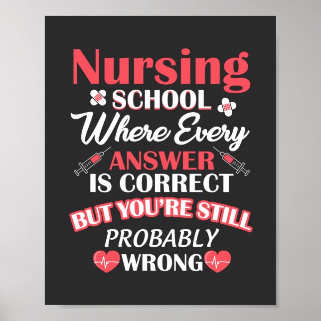 Poster Nursing Life | Nursing School Student (Frente)