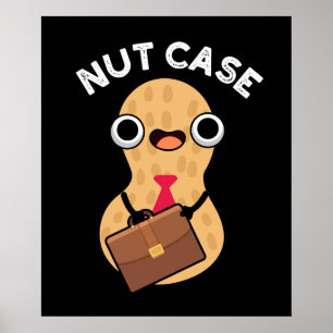 Poster Nut Case Funny Peanut Puns Dardo BG