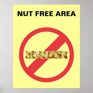 PÔSTER NUT FREE AREA